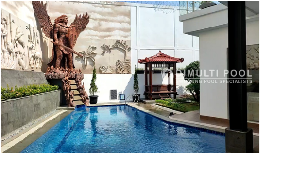 desain kolam renang semi overflow