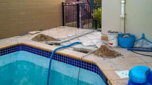 perbaikan kolam renang