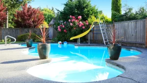 kolam renang halaman belakang