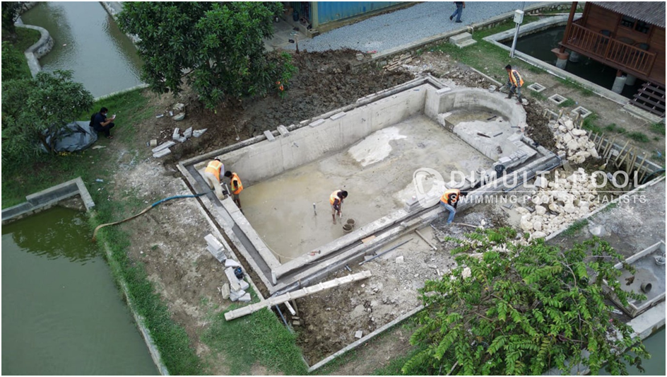 Contoh Desain Kolam Renang : [Studi Kasus Bekas Kolam Ikan]