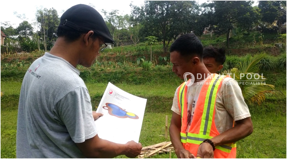 Contoh Proses Pembuatan Kolam Renang Villa Bogor, Mewah!