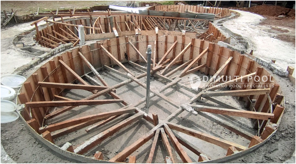 Contoh Proses Pembuatan Kolam Renang Villa Bogor, Mewah!
