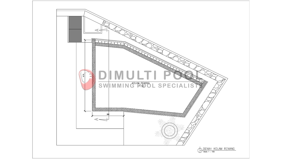 Contoh Desain Kolam Renang Semi Overflow, Terlihat Fancy!