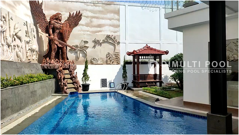 Contoh Desain Kolam Renang Semi Overflow, Terlihat Fancy!