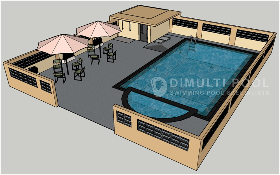 Contoh Desain Kolam Renang : [Studi Kasus Bekas Kolam Ikan]