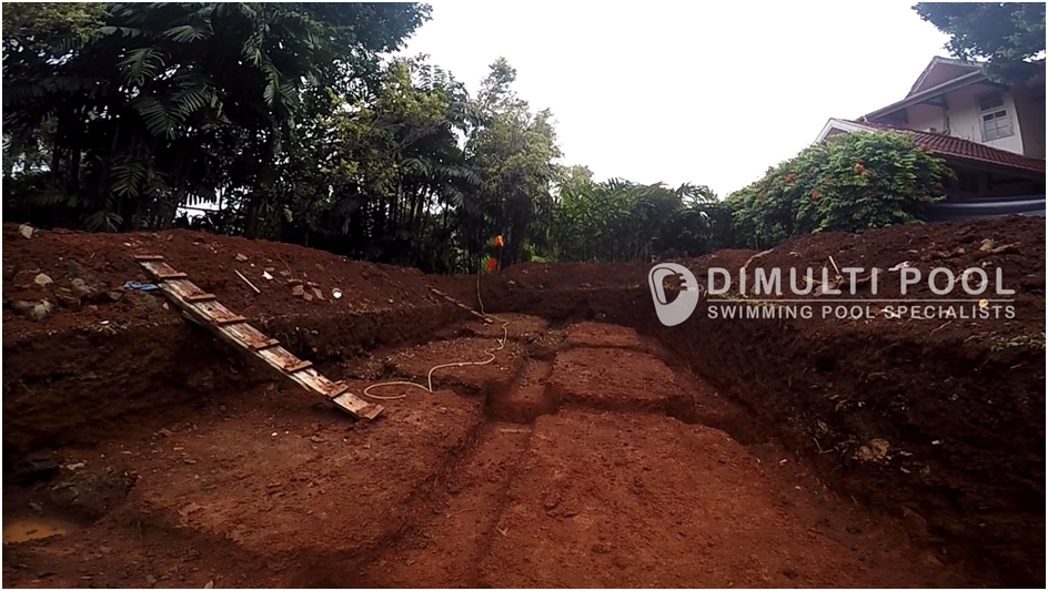 Contoh Proses Pembuatan Kolam Renang Outdoor di Jakarta