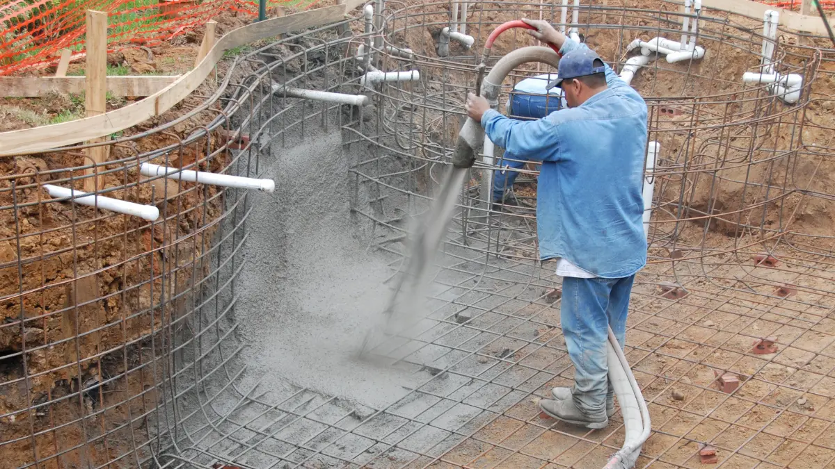 durasi pembuatan kolam renang