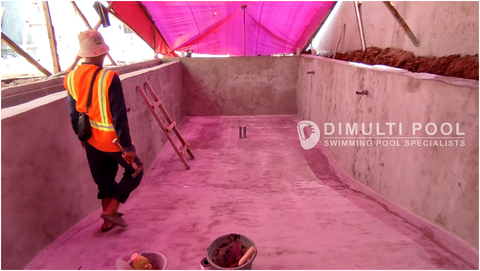 Contoh Desain Kolam Renang Villa di Bekasi, Kolam Minimalis!