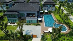 sistem otomatis di landscape kolam renang