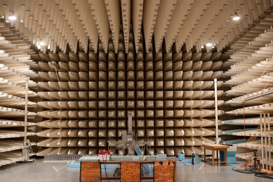 EMC immunity test inside chamber